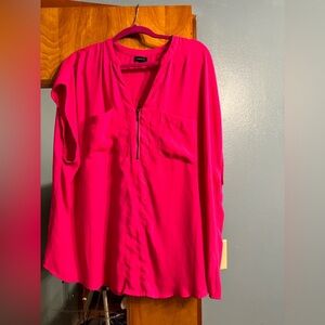 Torrid hot pink blouse size 2